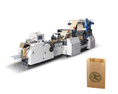 全自动高速食品点齿纸袋机制袋连体印刷机