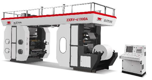 ZXRY-41000A central cylinder high speed 4color 1000model flexo printing machine